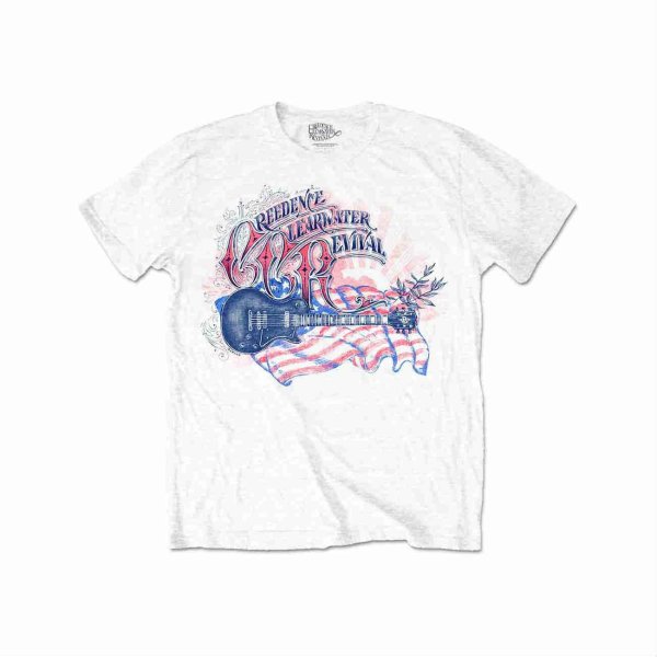 画像1: CCR Creedence Clearwater Revival バンドTシャツ クリーデンス・クリアウォーター・リバイバル Guitar (1)