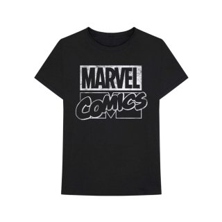 Marvel Tシャツ マーベル Comics Logo WHITE - バンドTシャツの通販ショップ『Tee-Merch!』