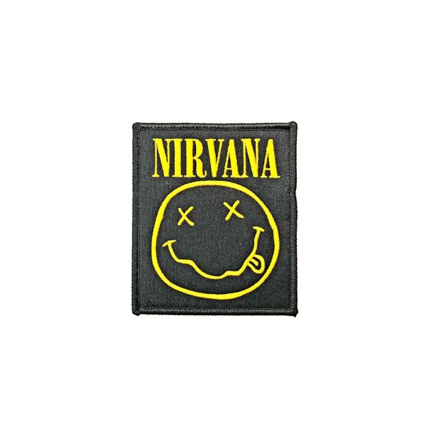 画像1: Nirvana アイロンパッチ／ワッペン ニルヴァーナ Smiley (1)