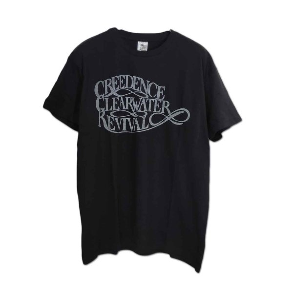 画像1: CCR Creedence Clearwater Revival バンドTシャツ クリーデンス・クリアウォーター・リバイバル Logo BLACK (1)