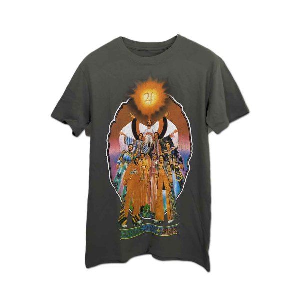 画像1: Earth Wind & Fire バンドTシャツ アース・ウィンド・アンド・ファイアー Let's Groove GRAY (1)