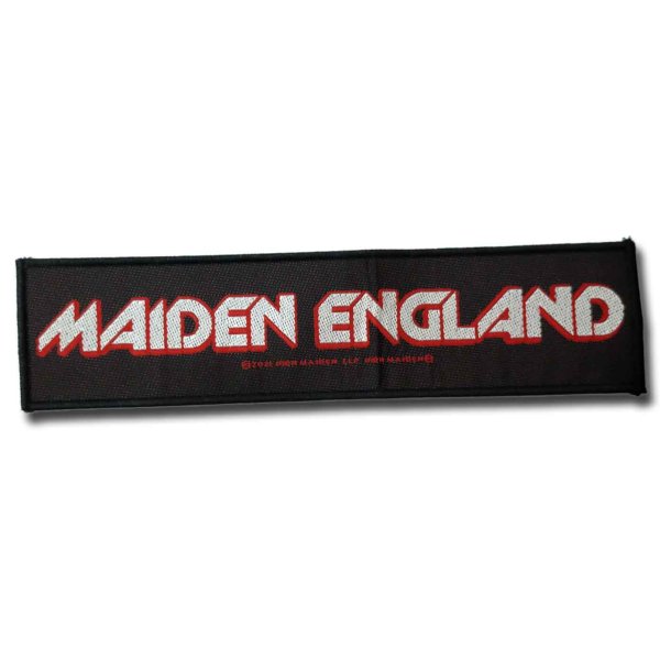 画像1: Iron Maiden パッチ／ワッペン アイアン・メイデン Maiden England Strip (1)