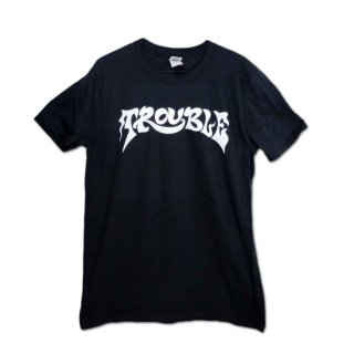 Trouble バンドTシャツ トラブル Logo WHITE - バンドTシャツの通販ショップ『Tee-Merch!』