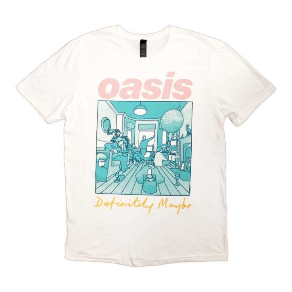 画像1: Oasis バンドTシャツ オアシス Definitely Maybe Illustration Colour (1)