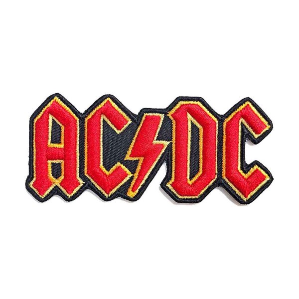 画像1: AC/DC アイロンパッチ／ワッペン エーシー・ディーシー Cut-Out 3D Logo RED (1)