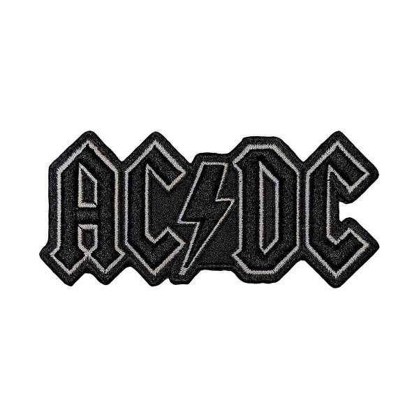 画像1: AC/DC アイロンパッチ／ワッペン エーシー・ディーシー Cut-Out 3D Logo BLACK (1)