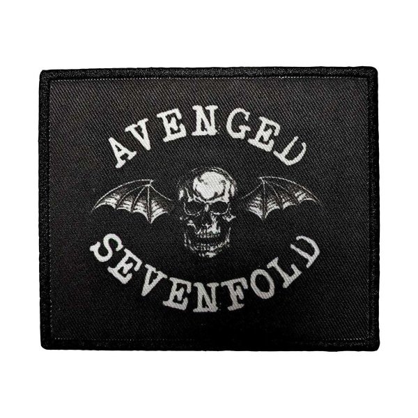 画像1: Avenged Sevenfold アイロンパッチ／ワッペン アヴェンジド・セヴンフォールド Deathbat Crest (1)