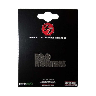 画像1: Foo Fighters メタルピンバッジ フー・ファイターズ Stacked Logo