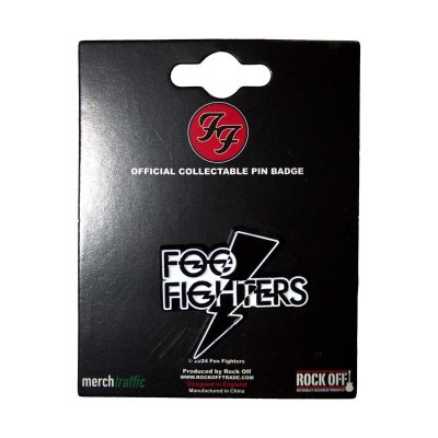 画像1: Foo Fighters メタルピンバッジ フー・ファイターズ Flash Logo