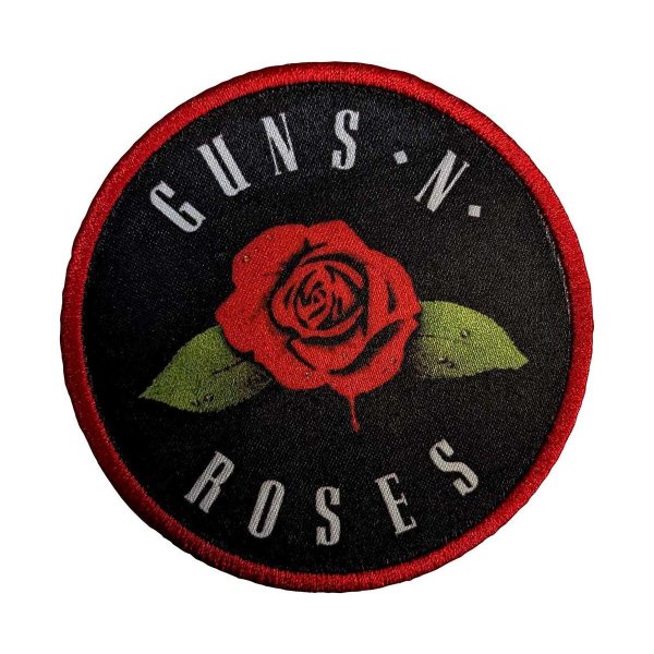 画像1: Guns N' Roses アイロンパッチ／ワッペン ガンズ・アンド・ローゼス Rose (1)