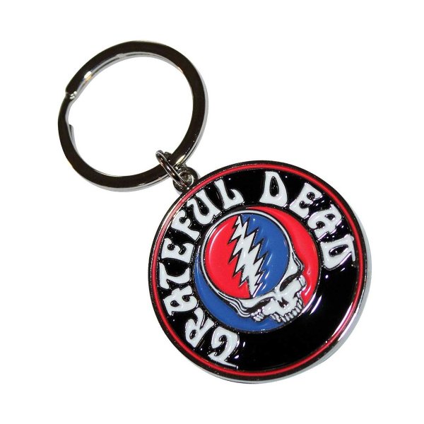 画像1: Grateful Dead メタルキーリング キーホルダー グレイトフル・デッド Steal Your Face Logo (1)