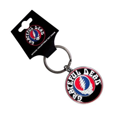 画像1: Grateful Dead メタルキーリング キーホルダー グレイトフル・デッド Steal Your Face Logo