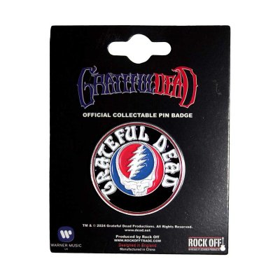 画像1: Grateful Dead メタルピンバッジ グレイトフル・デッド Steal Your Face Logo