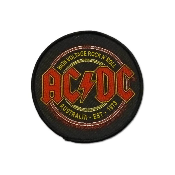 画像1: AC/DC パッチ／ワッペン エーシー・ディーシー High Voltage Rock N' Roll (1)