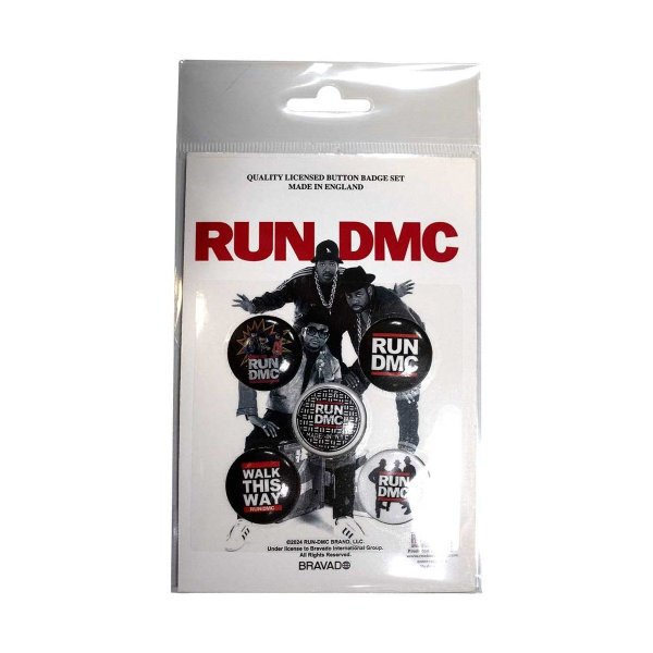 画像1: Run DMC バッジ5個セット ランDMC Walk This Way (1)