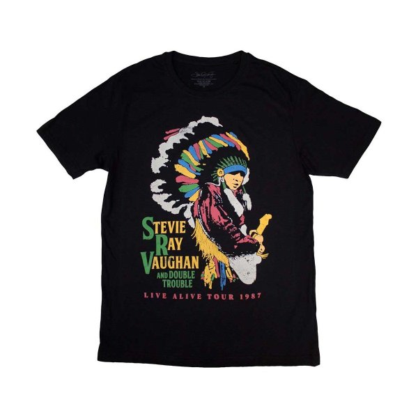 画像1: Stevie Ray Vaughan Tシャツ スティーヴィー・レイ・ヴォーン Live Alive Tour (1)