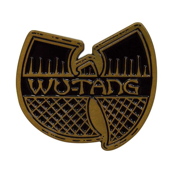 画像1: Wu-Tang Clan メタルピンバッジ ウータン・クラン Black & Gold Logo (1)