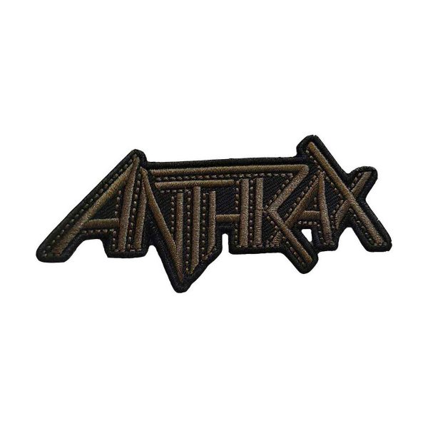 画像1: Anthrax アイロンパッチ／ワッペン アンラックス Brown Logo (1)