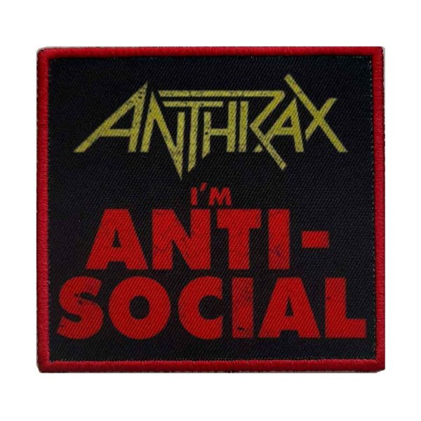 画像1: Anthrax パッチ／ワッペン アンラックス Anti-Social (1)