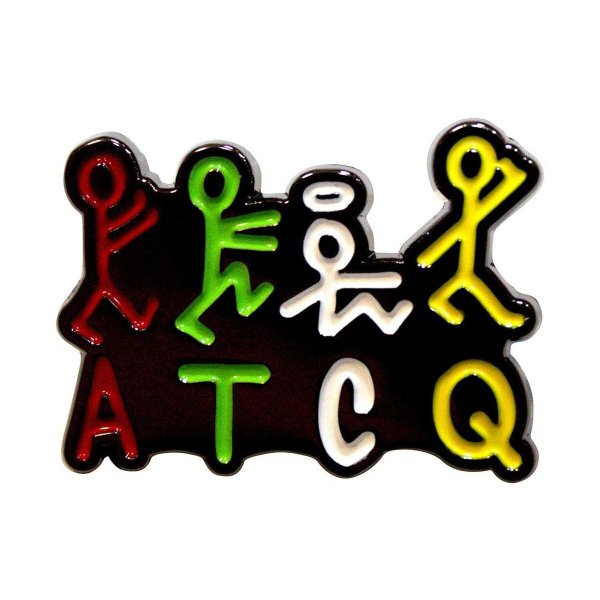 画像1: A Tribe Called Quest メタルピンバッジ ア・トライブ・コールド・クエスト Stick Figures Logo (1)