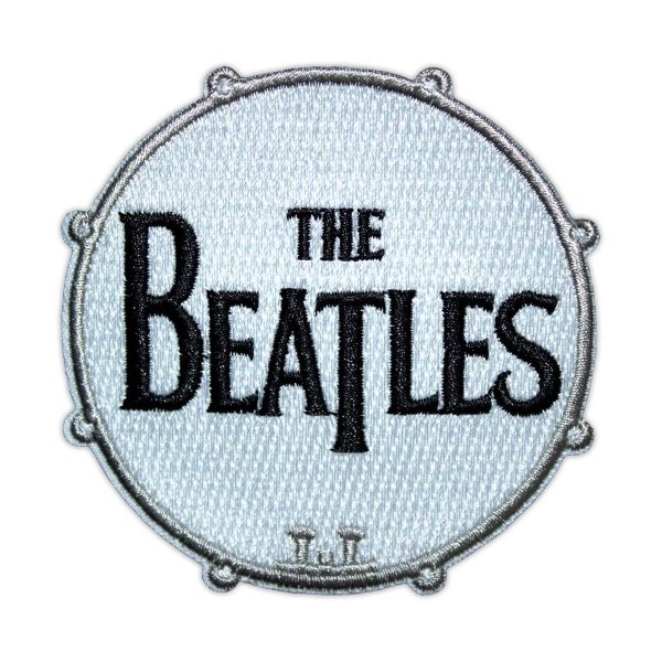 画像1: The Beatles アイロンパッチ／ワッペン ザ・ビートルズ Drum Logo (1)