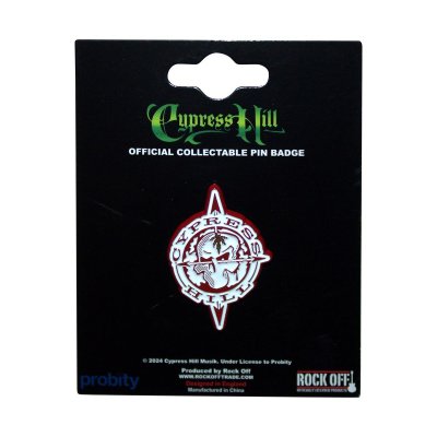 画像1: Cypress Hill メタルピンバッジ サイプレス・ヒル Skull Compass