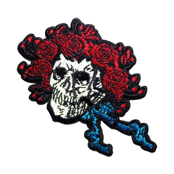 画像1: Grateful Dead アイロンパッチ／ワッペン グレイトフル・デッド Bertha Skull Small (1)