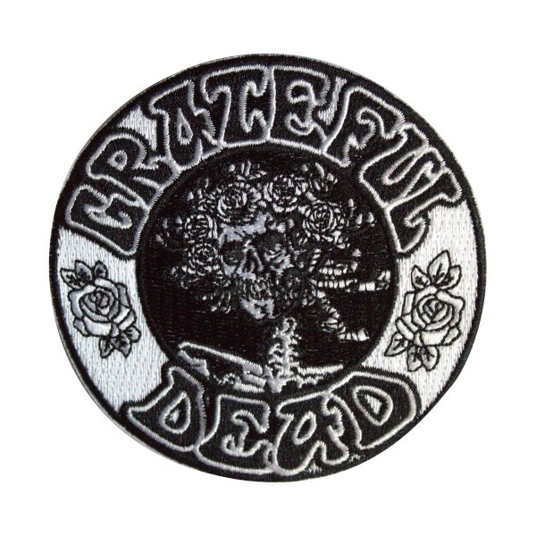 画像1: Grateful Dead アイロンパッチ／ワッペン グレイトフル・デッド B&W Bertha Cicle (1)