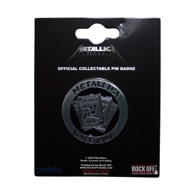 画像1: Metallica メタルピンバッジ メタリカ 30th Anniversary Playing Card