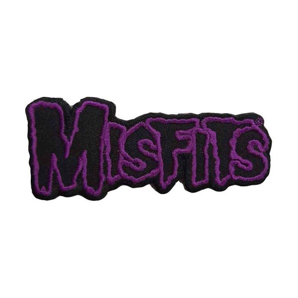 画像1: Misfits アイロンパッチ／ワッペン ミスフィッツ Purple Border Logo (1)