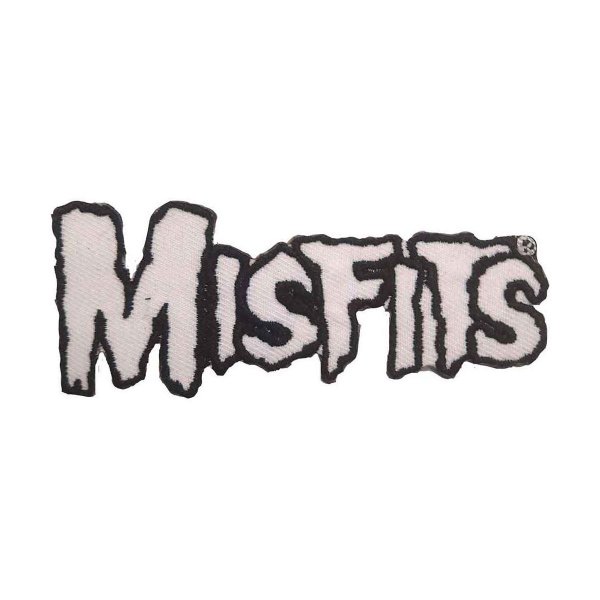 画像1: Misfits アイロンパッチ／ワッペン ミスフィッツ White Logo (1)