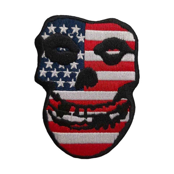 画像1: Misfits アイロンパッチ／ワッペン ミスフィッツ USA Skull (1)