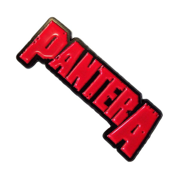 画像1: Pantera メタルピンバッジ パンテラ Red Logo (1)