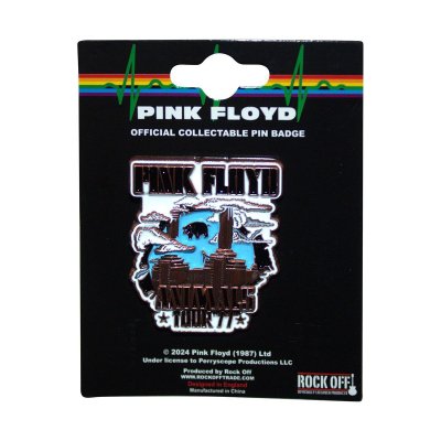 画像1: Pink Floyd メタルピンバッジ ピンク・フロイド Animals Tour 1977