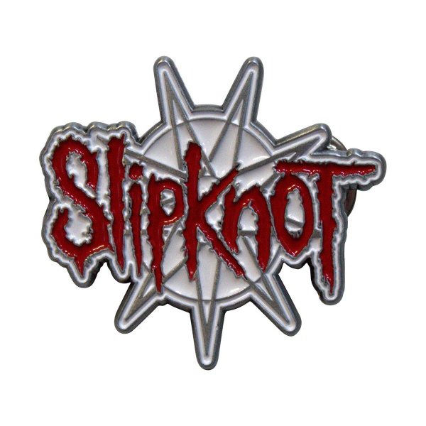 画像1: Slipknot メタルピンバッジ スリップノット 9 Point Star Logo (1)