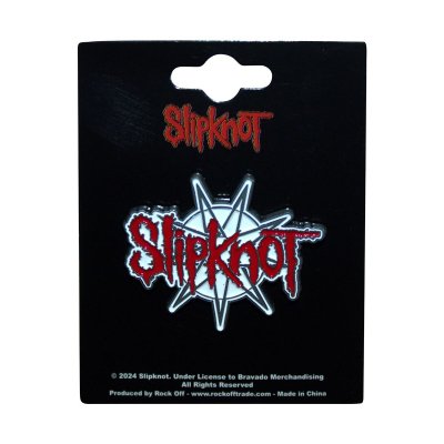 画像1: Slipknot メタルピンバッジ スリップノット 9 Point Star Logo