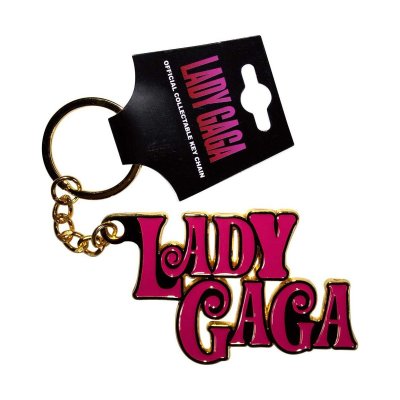 画像1: Lady Gaga メタルキーリング キーホルダー レディー・ガガ Swirly Logo