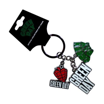 画像1: Green Day メタルキーリング キーホルダー グリーン・デイ Logo Charms