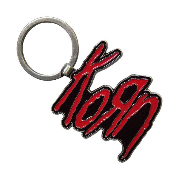 画像1: Korn メタルキーリング キーホルダー コーン Red Logo (1)