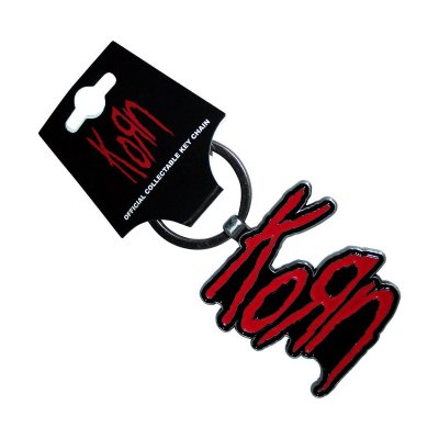 画像1: Korn メタルキーリング キーホルダー コーン Red Logo