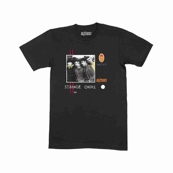 画像1: Buzzcocks バンドTシャツ バズコックス Strange Thing BLACK (1)