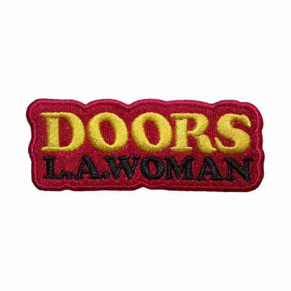 画像1: The Doors アイロンパッチ／ワッペン ザ・ドアーズ LA Woman Text Logo RED (1)