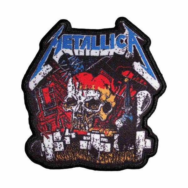 画像1: Metallica アイロンパッチ／ワッペン メタリカ Master Of Puppets Skull (1)