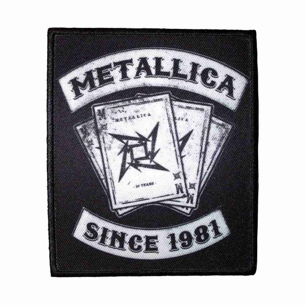 画像1: Metallica アイロンパッチ／ワッペン メタリカ 30th Anniversary Playing Card (1)