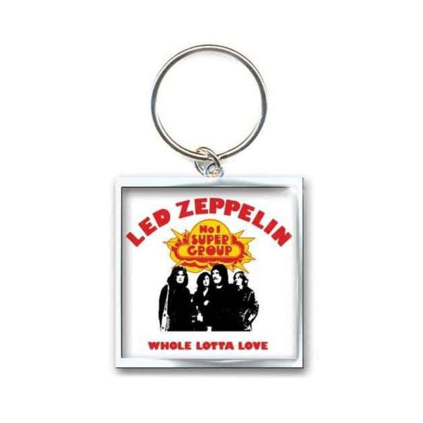 画像1: Led Zeppelin メタルキーリング キーホルダー レッド・ツェッペリン Whole Lotta Love (1)