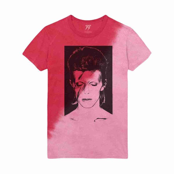 画像1: David Bowie Tシャツ デヴィッド・ボウイ Aladdin Sane Dip-Dye (1)