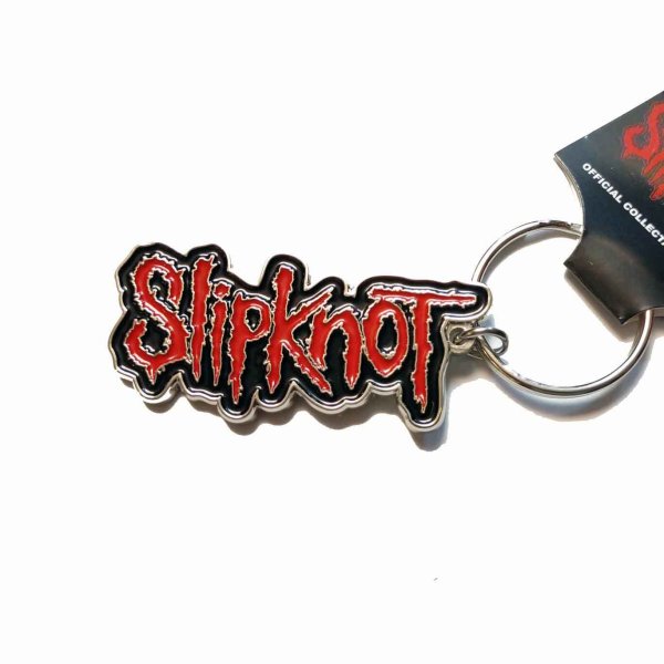 画像1: Slipknot メタルキーホルダー キーチェーン スリップノット Red Logo (1)
