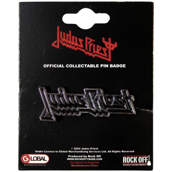 画像1: Judas Priest メタルピンバッジ ジューダス・プリースト Logo (1)