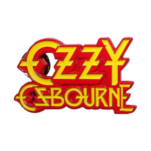画像1: Ozzy Osbourne メタルピンバッジ オジー・オズボーン Stacked Logo (1)