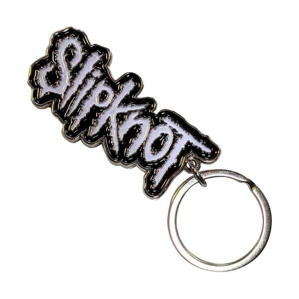 画像1: Slipknot メタルキーホルダー キーチェーン スリップノット White Logo (1)